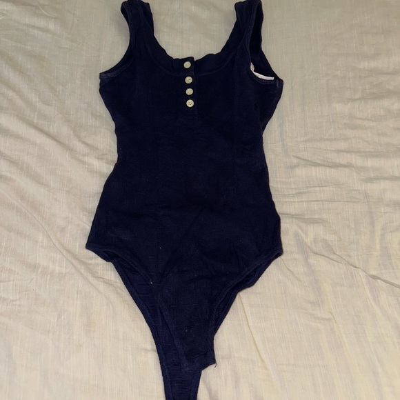 Armani Jeans Henley Tank Bodysuit (S) - Picture 2 of 6